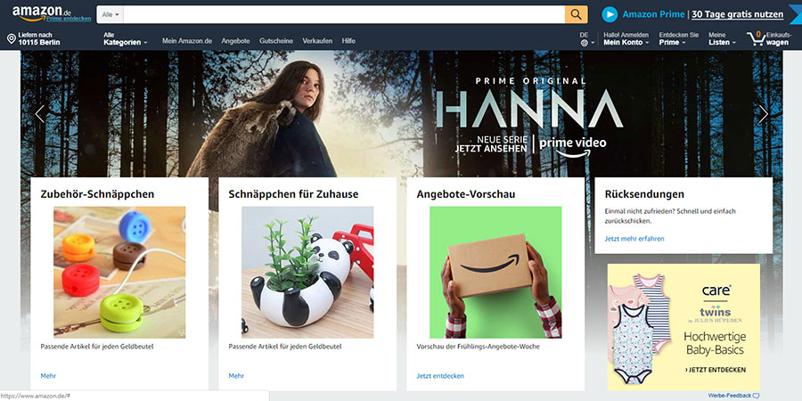 Amazon retail presence